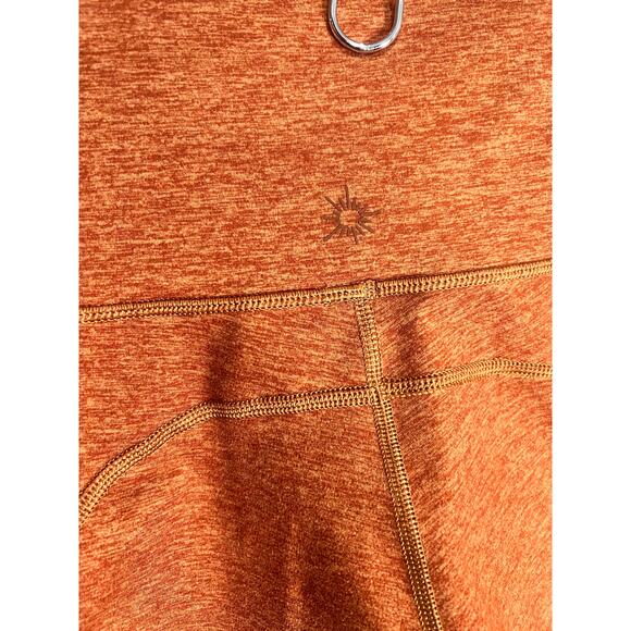 Offline Aerie Biker Shorts Womens Medium Orange Athletic Running Workout Pockets - Picture 4 of 9